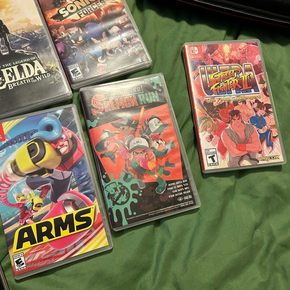 Nintendo switch console and game bundle